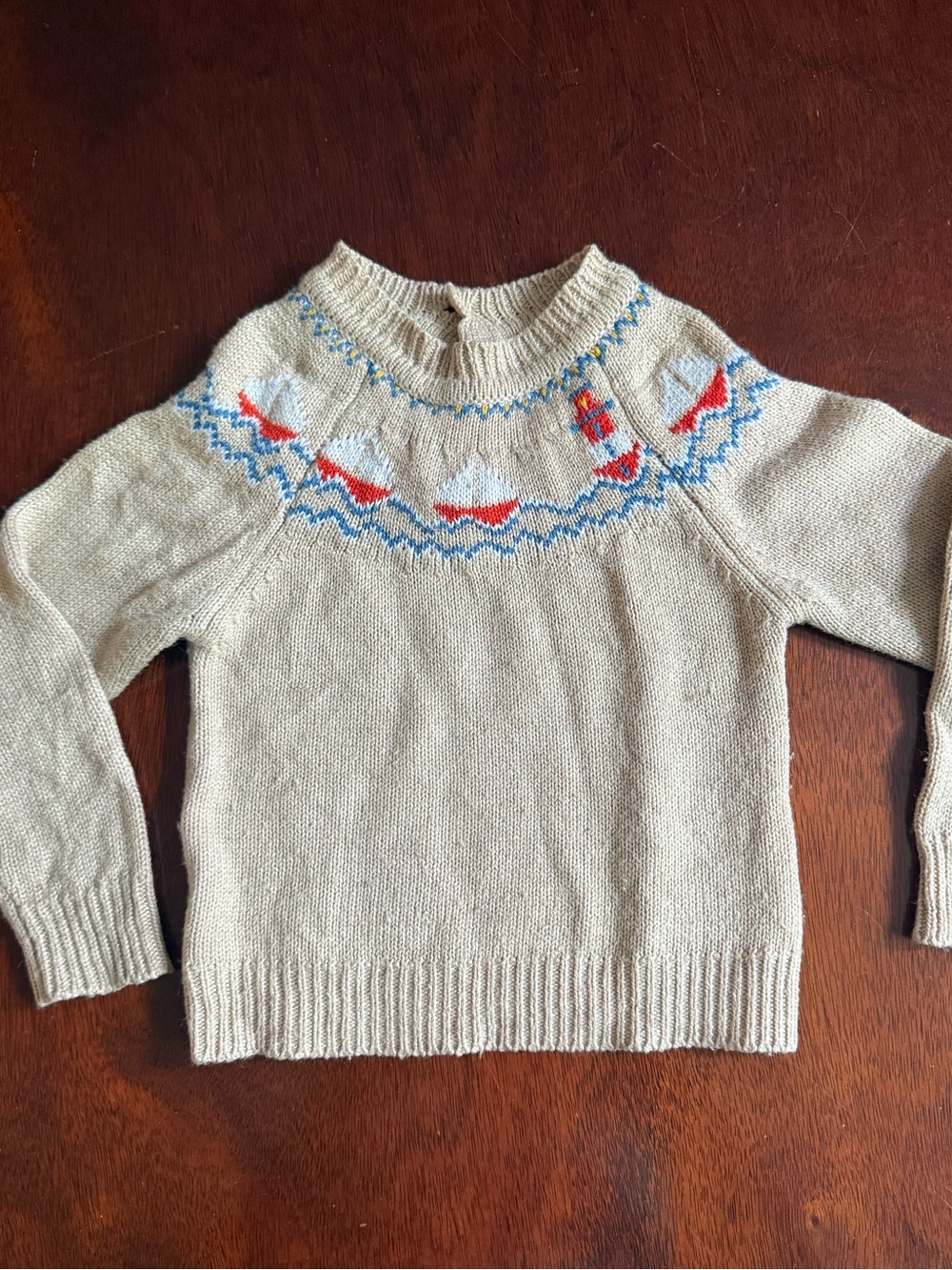 Toddler Boy Sailboat Knit Sweater